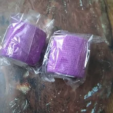 Vendaje elástico autoadhesivo desechable para mango con tubo de estiramiento, accesorios de tatuaje de Color aleatorio x1