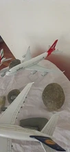 Avión aerodinámico A330 de 1/400 y 16cm para niños, modelo de avión con Base educativa, juguete para regalo de tráfico de aleación