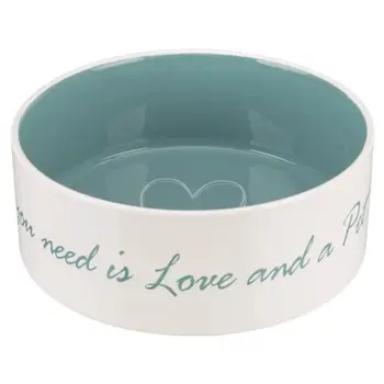 

Ceramic Bowl TRIXIE Pet's Home - 1.4 L - Ø 20 cm-Cream and light blue-for Dogs