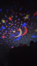Lamp Children Star Projector Led-Night-Light Rotating-Starry Bedroom Nursery Moon