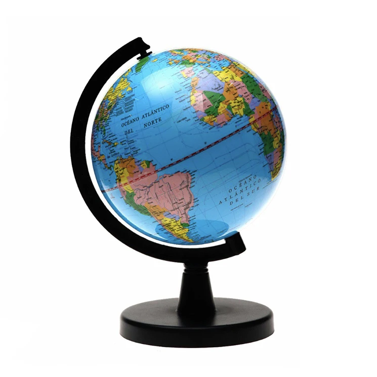 1ud ball globe with swivel bracket toy educational geography map globe afbeelding