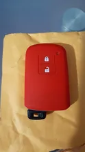 ZAD-Funda de goma de silicona para llave de coche, funda con 2 botones para Toyota Camry, RAV4, Avalon, auris