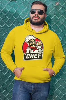 

Angemiel Wear Vicinity Chef Green Yellow Men 'S Hooded Sweatshirt