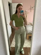 Polo Shirts Tees Short-Sleeve Mujer Camisetas Cropped Slim-Fit ITOOLIN Female Sexy Summer Vintage