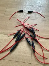 Glass-Tube Fuse-Holder 5x20mm-Fuse Screw-Type Quick-Blow 250V 10PCS with 22-Awg-Wire