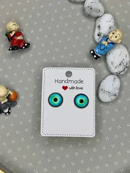 

Handmade stud earrings dragon eyes series