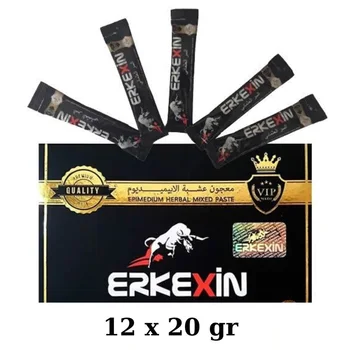 

Erkexin Epimedium Honey Mix Paste ip doz Vital erkekler cinsel artış orijinal bitkisel doğal afrodizyak 12 x 20 g sticks