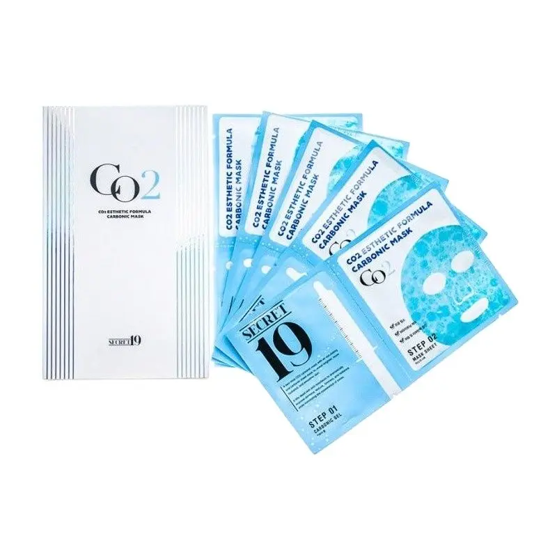 Face masks esthetic House Carboxytherapy set mask-activator secret19 CO2 aesthetic formula carbonic mask 5 PCs. korean cosmetics 100%. restoration of