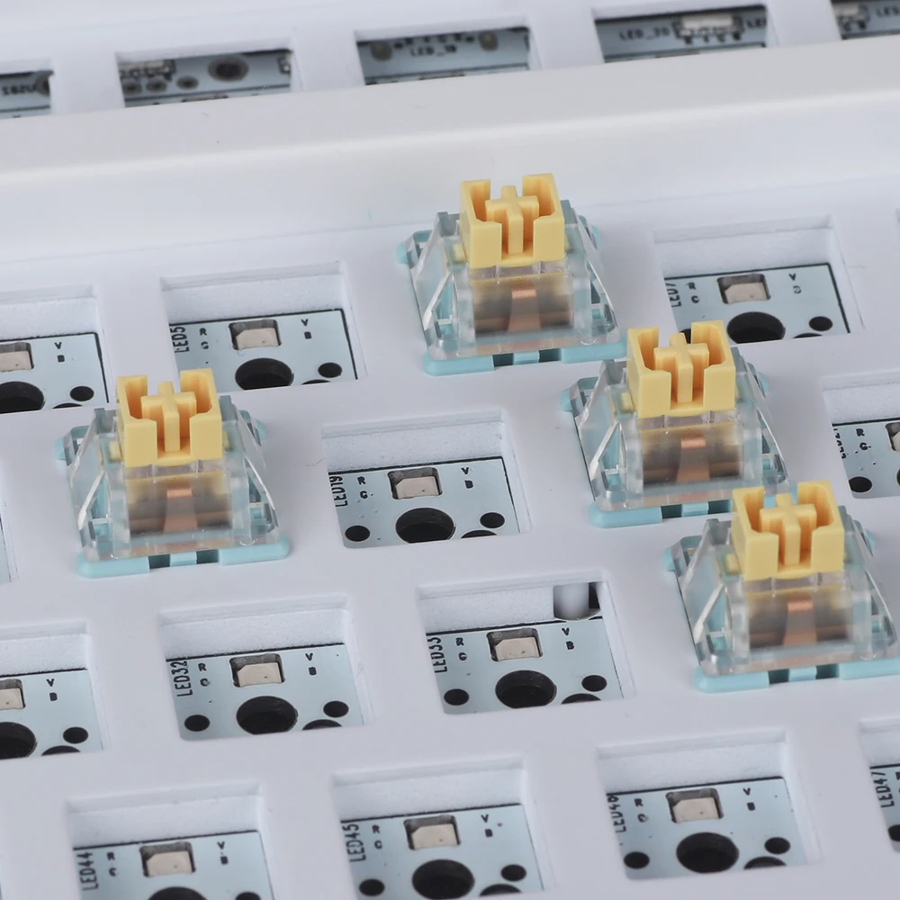 peças epomaker mar sal interruptores de teclado mecânico conjunto interruptor linear led slot para personalizar teclados