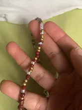 Collar sencillo con cuentas de semillas para mujer, Gargantilla corta con cuentas, joyería, Gargantilla, regalo, 1 ud.