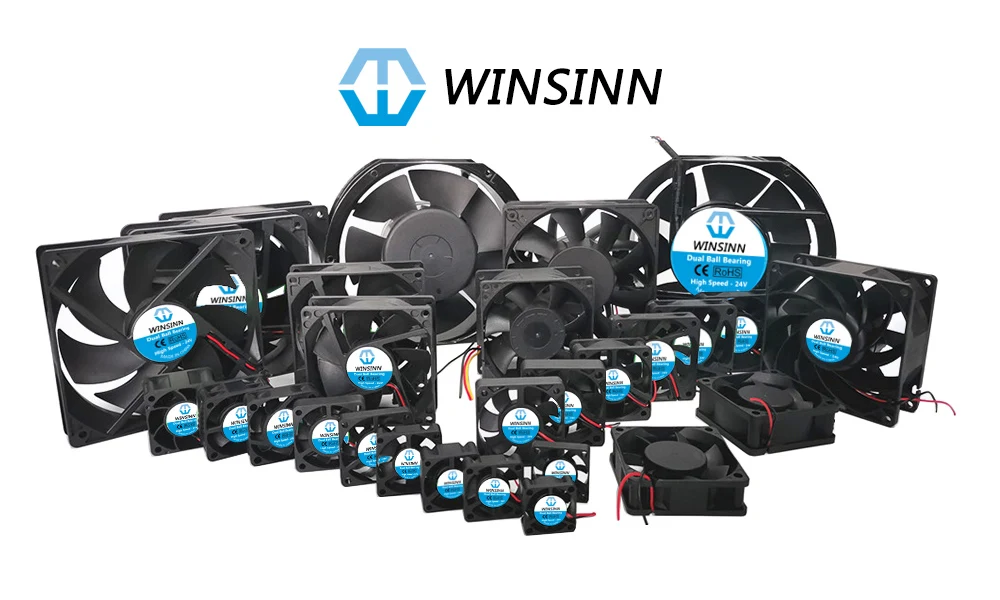 head of print WINSINN 50mm Fan 5V 12V 24V, 3D Printer Micro Blower 5015 Hydraulic / Dual Ball Bearing, Brushless Cooling 50x15mm 2PIN barcode printer head