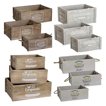 

STORAGE GAME DE 3 boxes wood with ASAS. ORIGINAL designs. Measures: 40X28X15 CM (up)