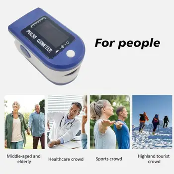

Digital Fingertip Pulse Oximeter OLED Display Blood Oxygen Sensor Saturation SpO2 Monitor Measurement Meter Portable
