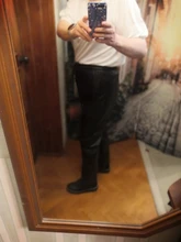 Pants Trousers Women Drawstring Female High-Waist WOTWOY Spliced Loose Autumn Straight