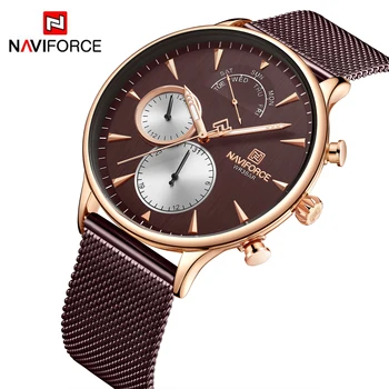 

NAVIFORCE Men Fashion Sport Watch Quartz Casual Clock Watches Top Brand Luxury Military Waterproof Wristwatch Relogio Masculino