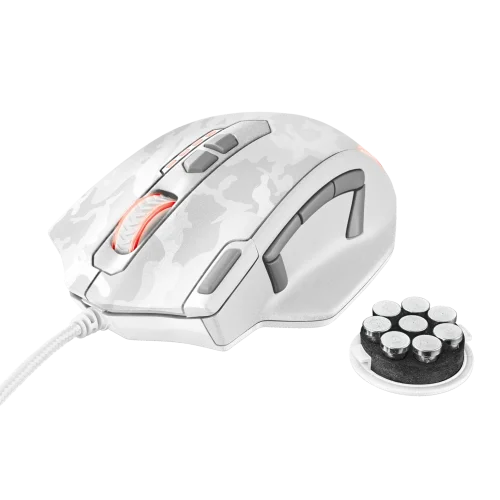 Игровая проводная мышь 20852 Trust GXT 155W до 4000 dpi 11 клавиш белый камуфляж
