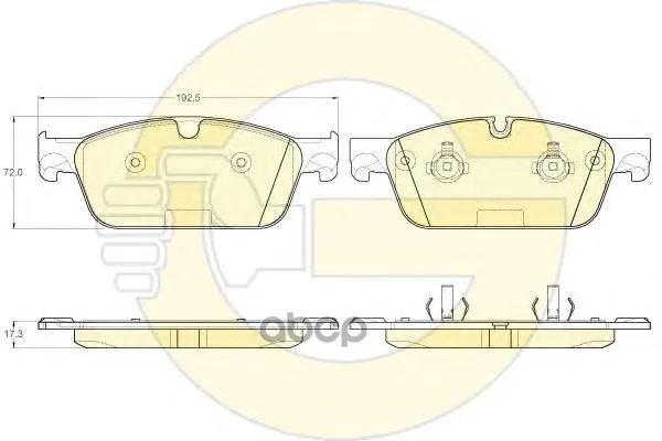 Колодки Тормозные Mercedes Gl X166/Ml W166 Передние Girling 6119702 Girling арт. 6119702