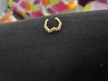 Pendientes de una sola oreja con Clip, estrella, corazón, remache, arcoíris, CZ, Color dorado y plateado, joyería, Aretes no perforados