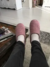 Zapatillas de Interior de Invierno para mujer, pantuflas de felpa de algodón suave, zapatos antideslizantes para el hogar, sandalias deslizante para mujeres, dormitorio