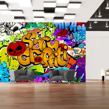 

Wall mural-Scary graffiti - 200x140 cm