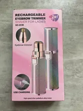 2 en 1 recortador eléctrico de cejas maquillaje indoloro ojo frente depiladora para las mujeres afeitar Razors Mini portátil utensilio para eliminar el vello Facial