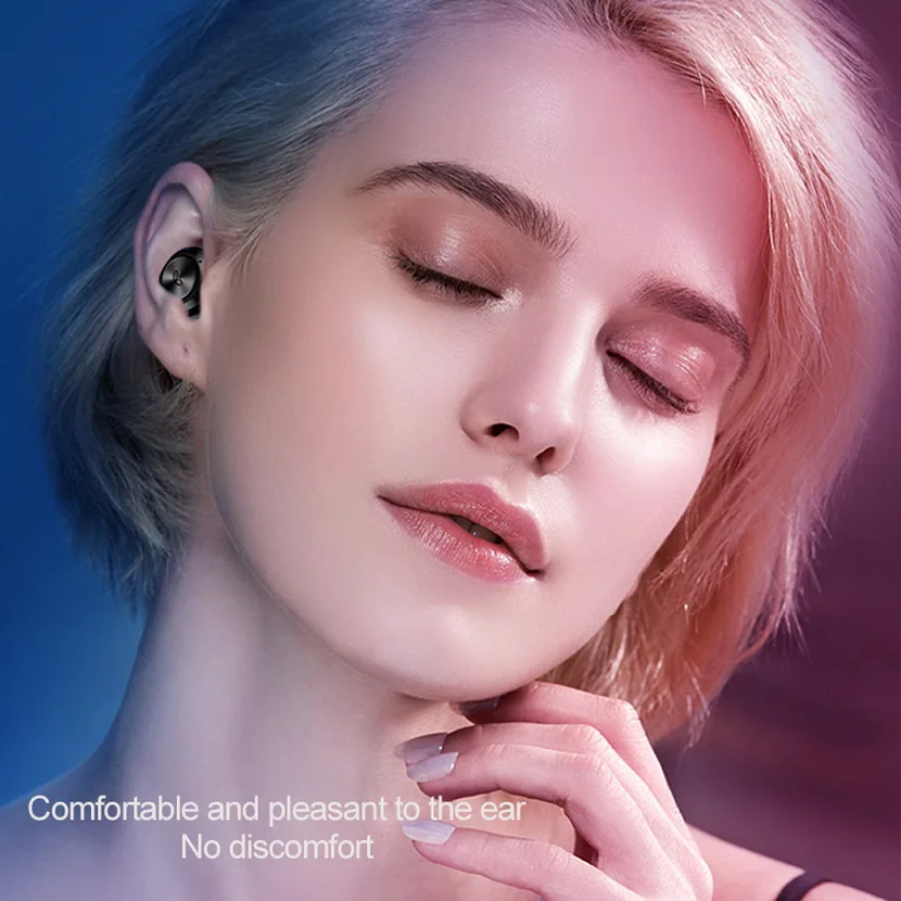 50 шт. Bluetooth гарнитура A6 tws с зарядным отсеком мини стерео V5.0 Беспроводные спортивные наушники