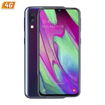 

Samsung galaxy a40 black mobile phone-5.9 '/14.9cm - cam (16 + 5)/25mp - oc (1.8ghz + 1.6ghz) - 64gb - 4gb ram - android - 4g
