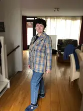 Pantalones vaqueros de estilo Boyfriend para mujer, pantalón de cintura alta, suavizante de talla grande, pantalones bombachos vaqueros de longitud completa, Retro Azul, gris, 4xl, 5xl