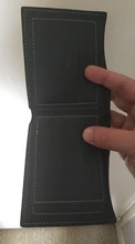 Billetera de cuero de negocios para Hombre, Billetera de marca de lujo, monedero delgado para Hombre, Billetera delgada para tarjetas de crédito, Portafoglio