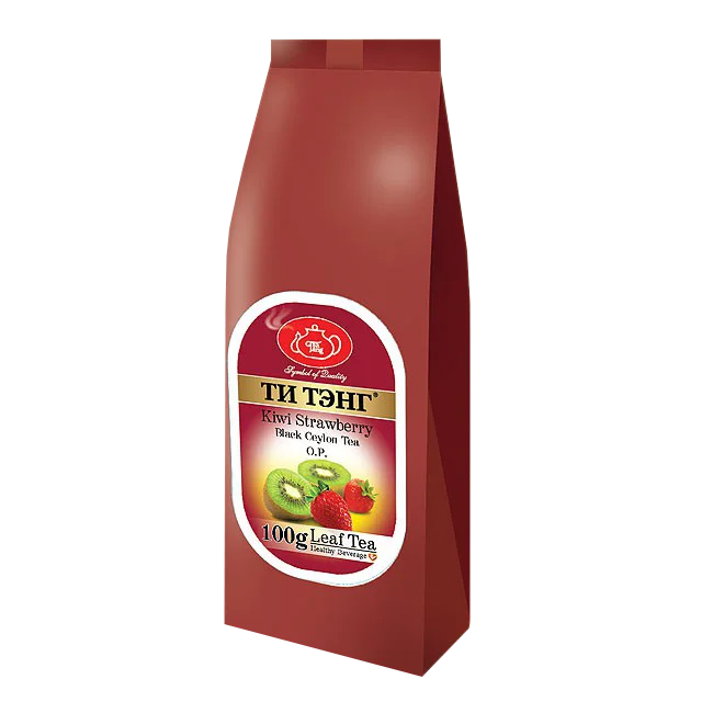 Черный чай Ти Тэнг (Tea Tang) &ampquotКиви с клубникой&ampquot 100 г. | Продукты