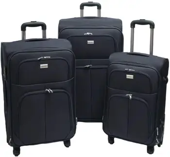 

SLmilano Trolley valigia set valigie semirigide set bagagli in tessuto super leggeri 4 ruote piroettanti trolley piccolo adatto