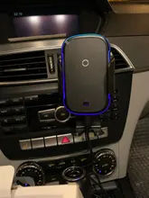 Baseus-Cargador inalámbrico para el coche, cargador rápido de 15W, por infrarrojos, con soporte para la rejilla de ventilación