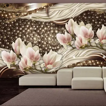 

Wall mural-Pearls and Magnolias - 250x175 cm
