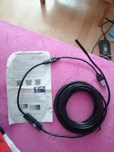 1m 2m 5m 10m Semi-rígido Cámara endoscopio USB 5,5 MM IP67 impermeable cámara de serpiente con 6 Led Windows Macbook PC Android endoscopio