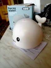 Juguete de baño para bebé, ducha, agua de baño, juguete de aerosol, ballena de dibujos animados, aspersor eléctrico de inducción, música, luz colorida, juguete de agua