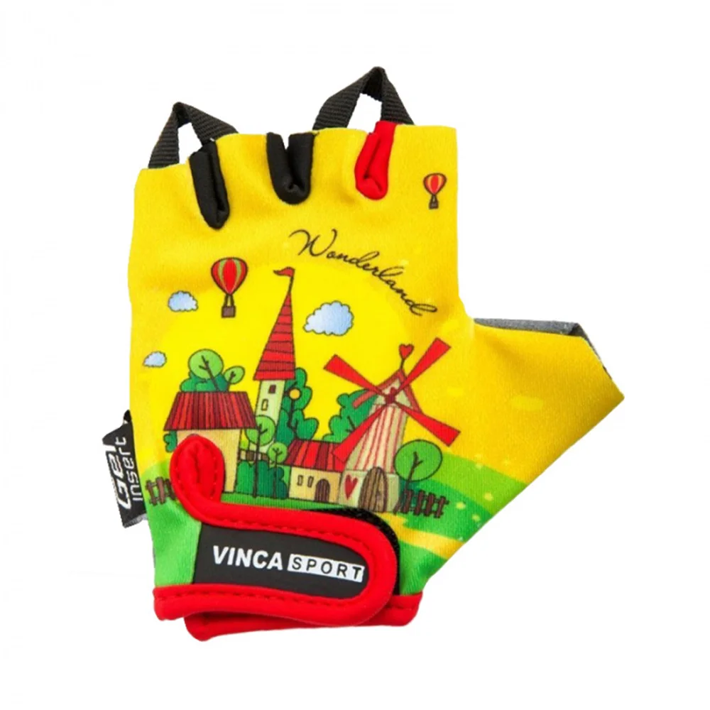 Велоперчатки детские Vinca Sport Travel 7XS - Цвет: Цвет: желтый