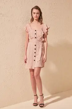 

Trendyol Belted Shirt Dress TWOSS20EL1040