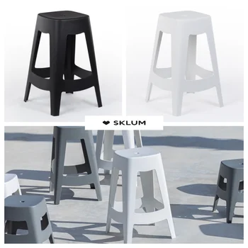 

SKLUM - High stool BRAH indoor outdoor kitchen terrace garden swimming pool Polyethylene