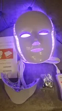 Foreverlily-mascarilla Facial de terapia de fotones Led, 7 colores, máquina de terapia de fotones, terapia de luz, máscara de acné, máscara Led de belleza para el cuello
