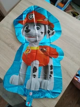 Figuras de acción de la patrulla canina para niños y niñas, juguetes de globos de aluminio, Skye Chase, Rubble, Marshall, modelo, globo, Decoración de cumpleaños, regalo