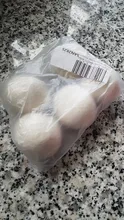 Paquete de 5 bolas de secadora de lana, Tela natural suavizante reutilizable virgen para la colada, 5cm