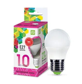 

LED lamp LED BALL-standard 10 W V E27 6500 K 900Лм ASD