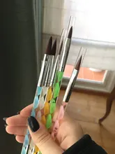 ROSALIND uña cepillo para todos cepillo para manicura de uñas de Gel polaco pintura pluma que puntea Gel barnices Kit de herramientas plumas de manicura