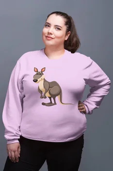 

Angemiel Wear Bouncing Kangaroo Pink Women Sweatshirts