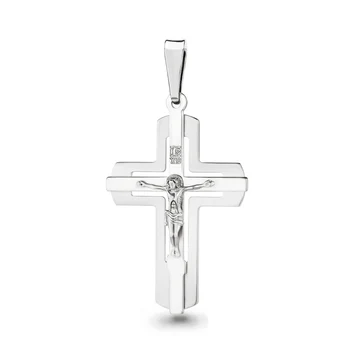 

Aquamarine Orthodox cross without inserts, 925 sterling silver