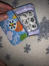 Juego de mesa de dados, puzzle de historia con caja de metal para familia, fiesta y amigos, juego divertido en inglés para niños