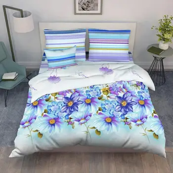 

Bed linen poplin Vasilisa-"watercolor bouquet"