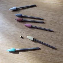 Brocas de silicona para uñas, juego de brocas rotativas eléctricas, limas para pulidor de manicura y pedicura, accesorios para máquina, herramientas, 6 uds.