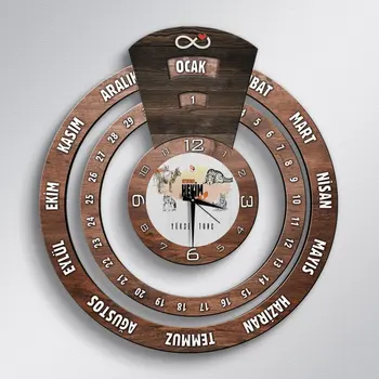 

Personalized Professional Veterinarian Infinite Mayan Calendar Wooden Wall Clock-2