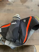 NEWBOLER-riñonera deportiva para hombre y mujer, bolsa de cintura con botella de agua de 500ml, cinturón de correr para teléfono, bolsillo para acampar y senderismo